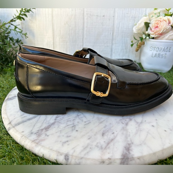 Sam Edelman
Elaina T-Strap Buckle Loafer Black Leather women Sz 8.5 gently used - Picture 6 of 16